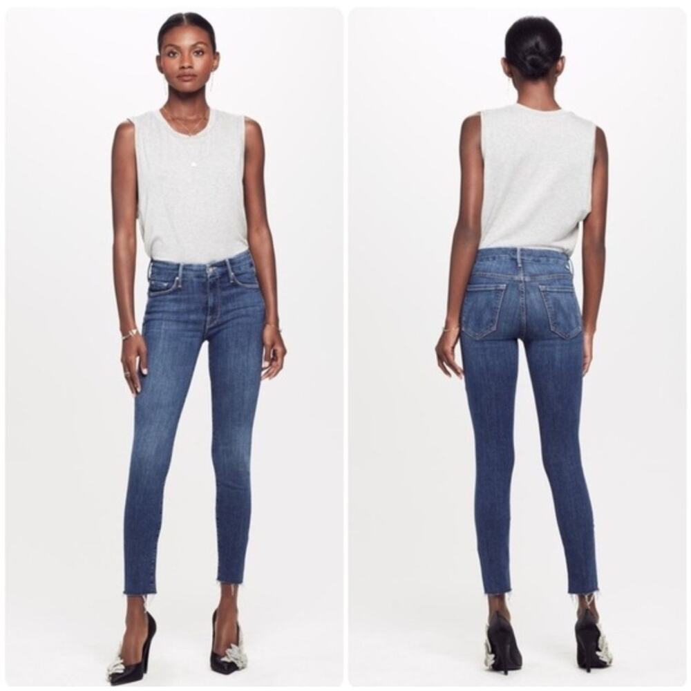 MOTHER Women's Straight Leg Jeans in Medium Blue
